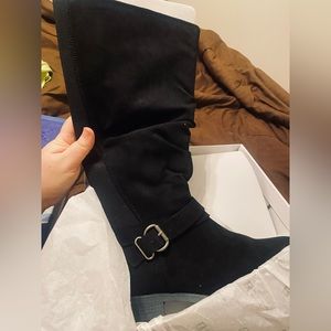 White Mountain wide calf boots